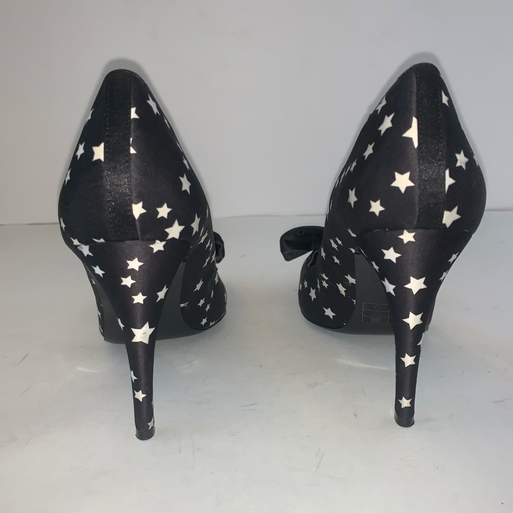 KG by Kurt Geiger Black White Star Bow Heels - Picture 9 of 12